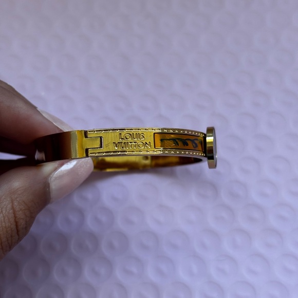 Louis Vuitton Gold and Orange Watch Bangle - Picture 2 of 5